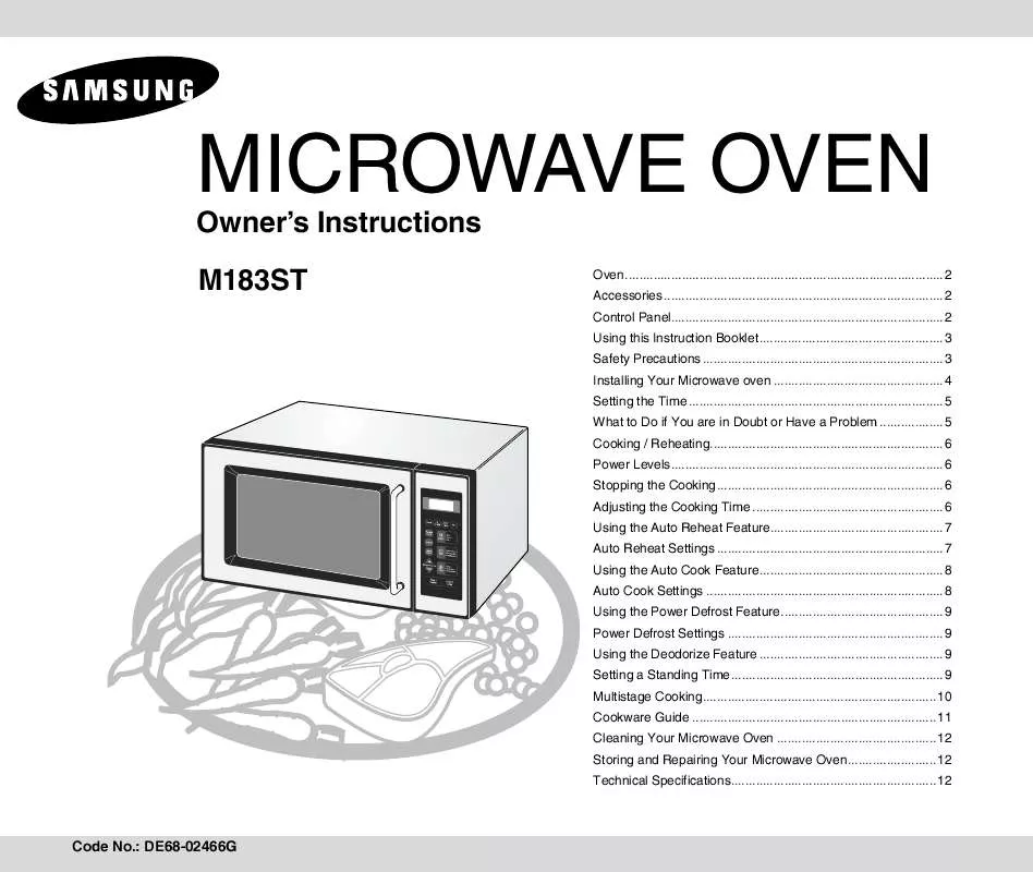 Mode d'emploi SAMSUNG M183ST