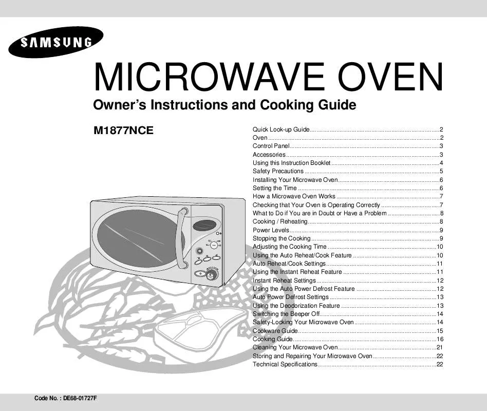 Mode d'emploi SAMSUNG M1877NCE