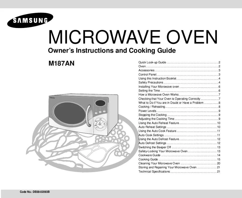 Mode d'emploi SAMSUNG M187AN-BL