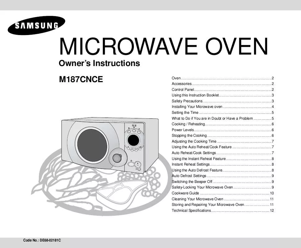 Mode d'emploi SAMSUNG M187CN