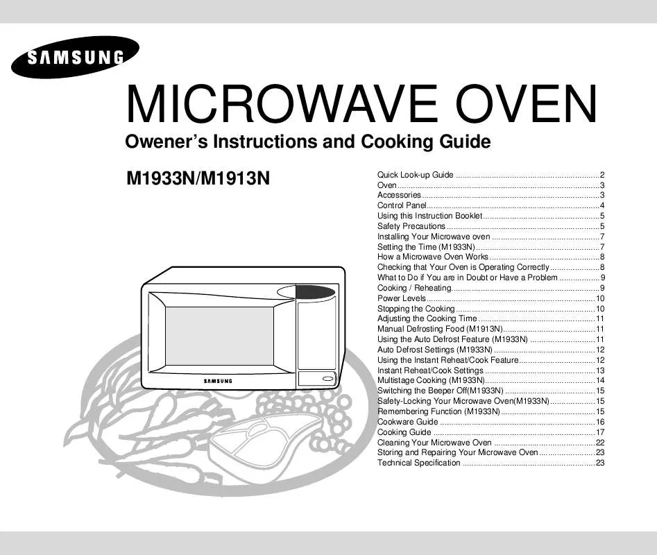 Mode d'emploi SAMSUNG M1913N