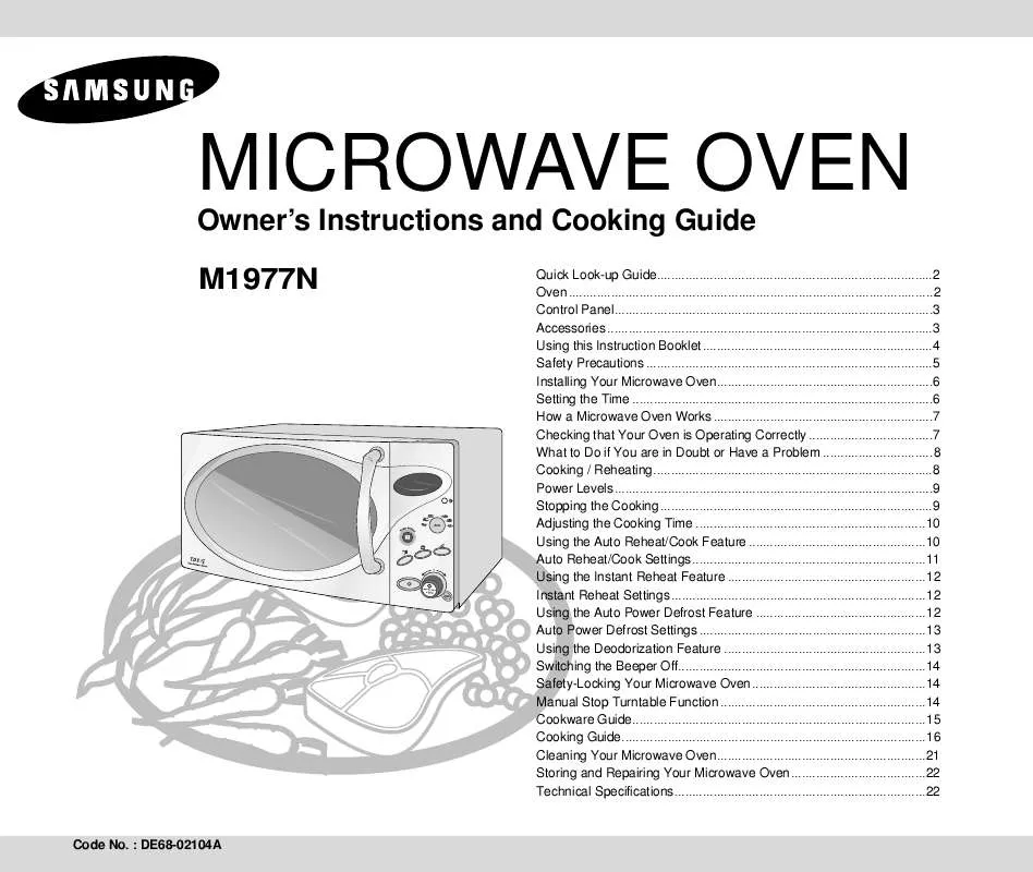 Mode d'emploi SAMSUNG M1977N