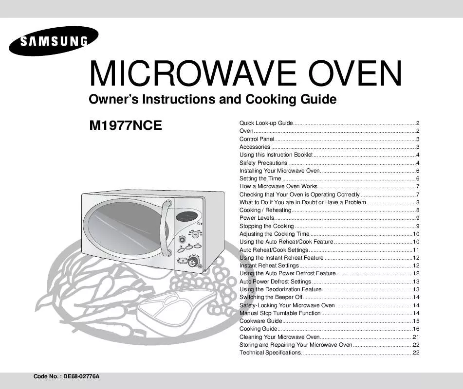 Mode d'emploi SAMSUNG M1977NCE