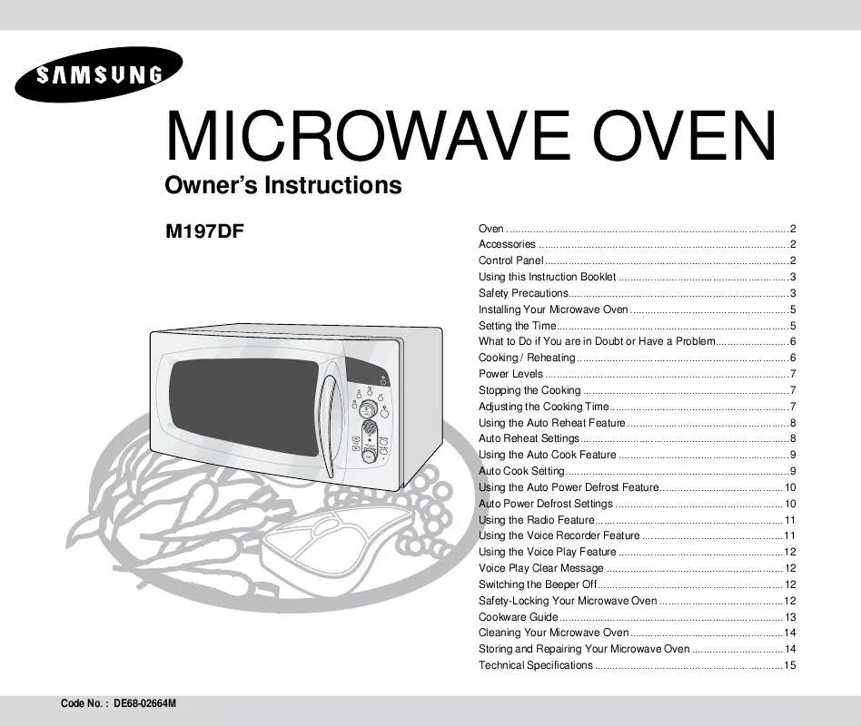 Mode d'emploi SAMSUNG M197DF