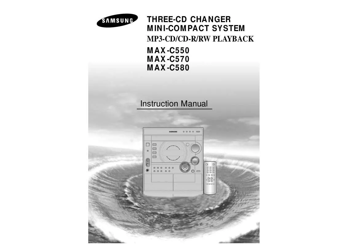 Mode d'emploi SAMSUNG MAX-C550