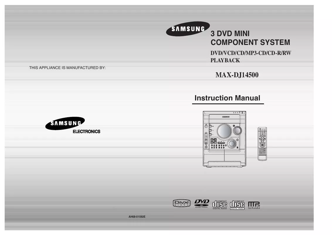 Mode d'emploi SAMSUNG MAX-DJ750