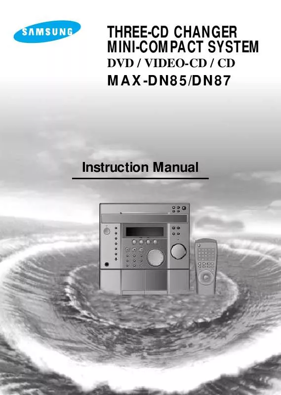 Mode d'emploi SAMSUNG MAX-DN83