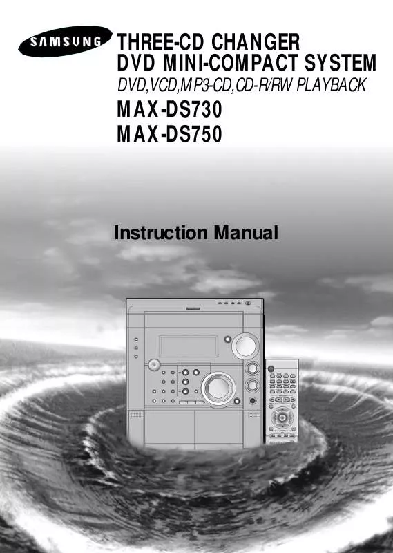 Mode d'emploi SAMSUNG MAX-DS730