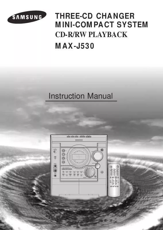 Mode d'emploi SAMSUNG MAX-J525