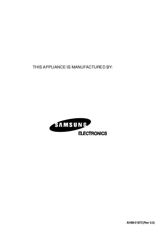 Mode d'emploi SAMSUNG MAX-KT65