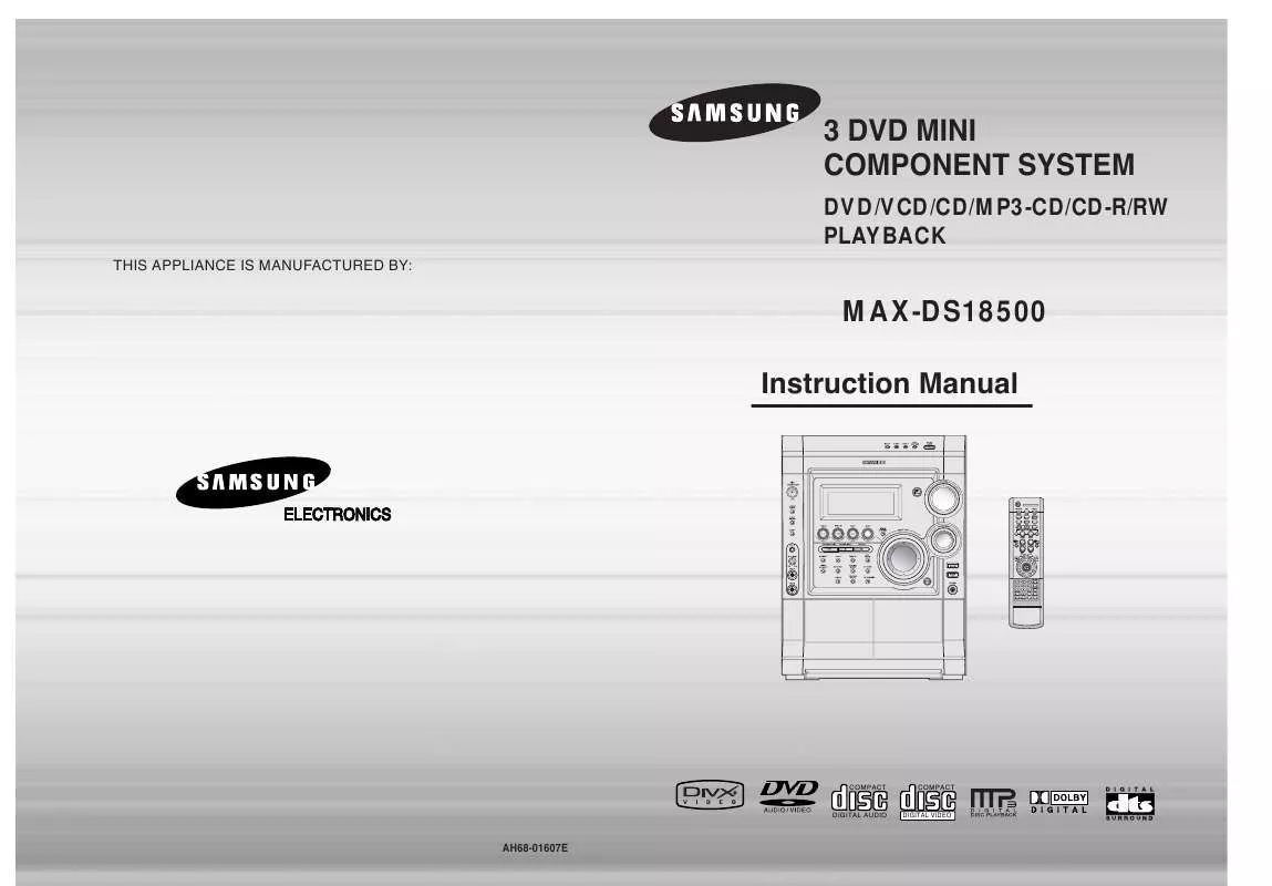 Mode d'emploi SAMSUNG MAX-DS990