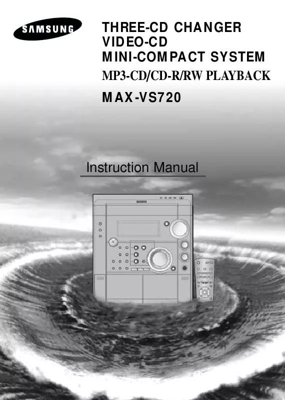 Mode d'emploi SAMSUNG MAX-VS720TH-CDM