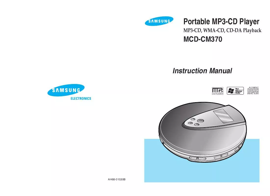 Mode d'emploi SAMSUNG MCD-CM370