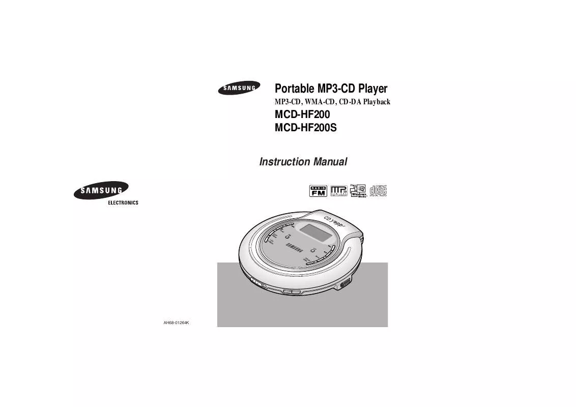 Mode d'emploi SAMSUNG MCD-HF200