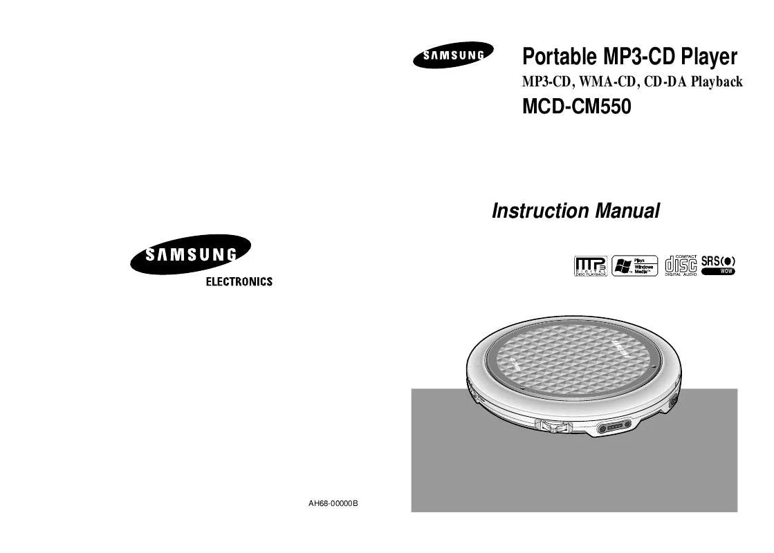 Mode d'emploi SAMSUNG MCD-CM550