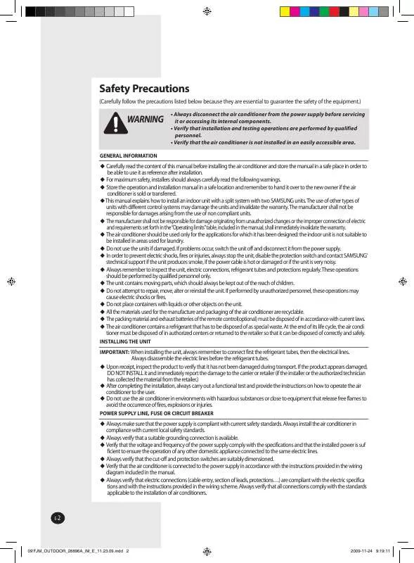 Mode d'emploi SAMSUNG MH050FXEA2C