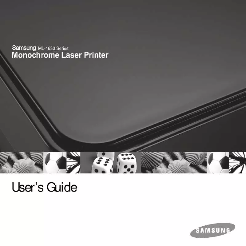 Mode d'emploi SAMSUNG ML1630-SEE