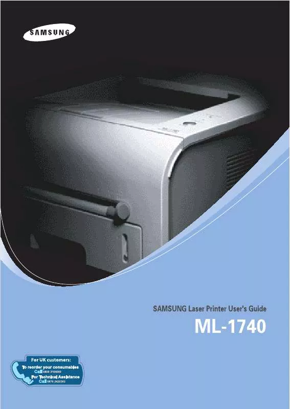 Mode d'emploi SAMSUNG ML-1740