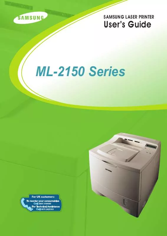 Mode d'emploi SAMSUNG ML-2151N