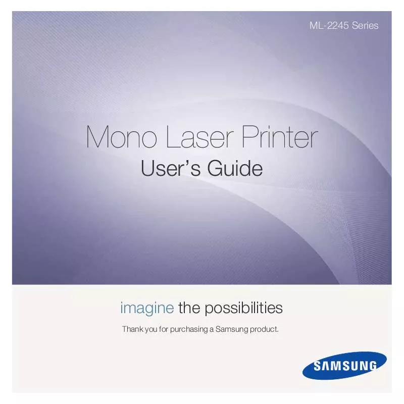 Mode d'emploi SAMSUNG ML-2245