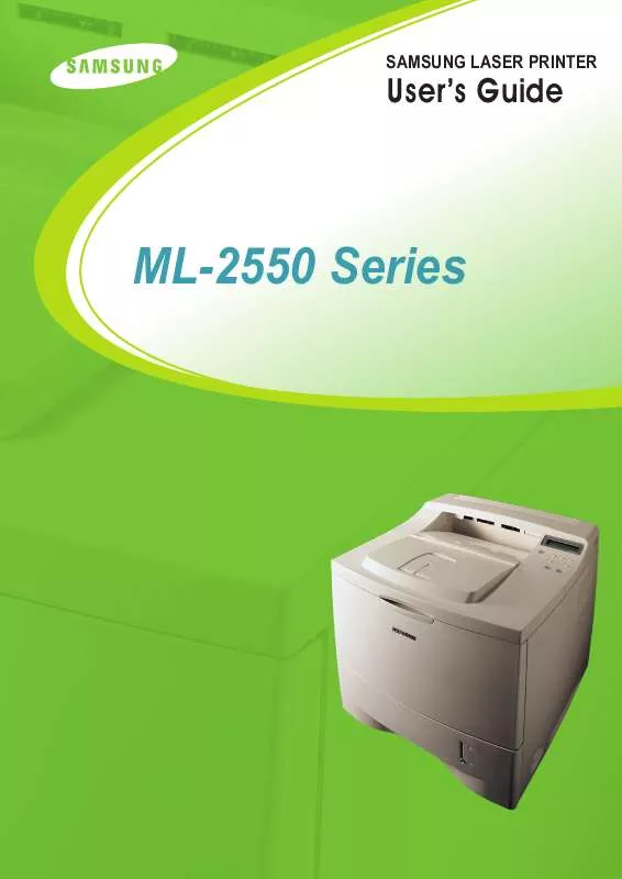 Mode d'emploi SAMSUNG ML-2552W