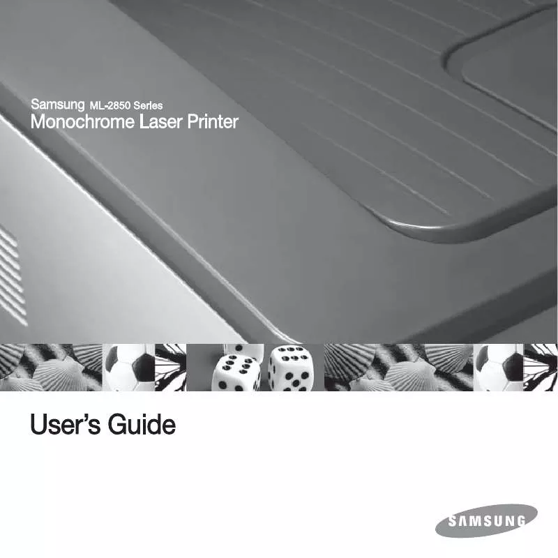 Mode d'emploi SAMSUNG ML-2850D/XSS