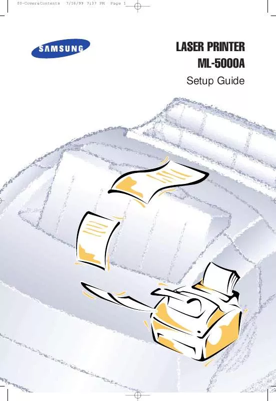 Mode d'emploi SAMSUNG ML-5000A