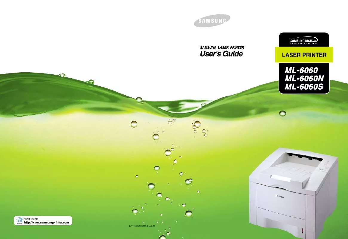 Mode d'emploi SAMSUNG ML-6060