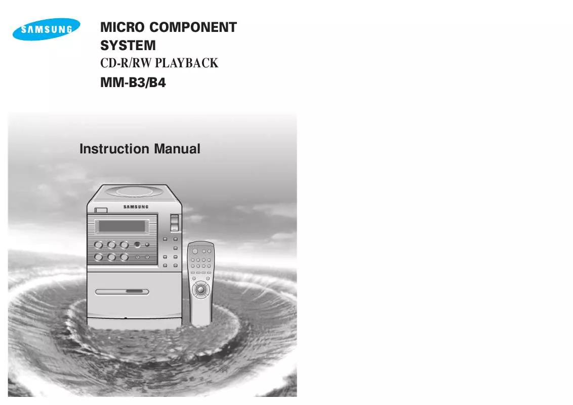 Mode d'emploi SAMSUNG MM-B3