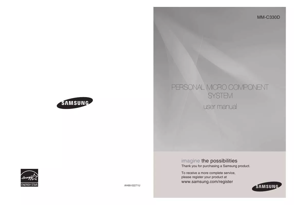 Mode d'emploi SAMSUNG MM-C330D