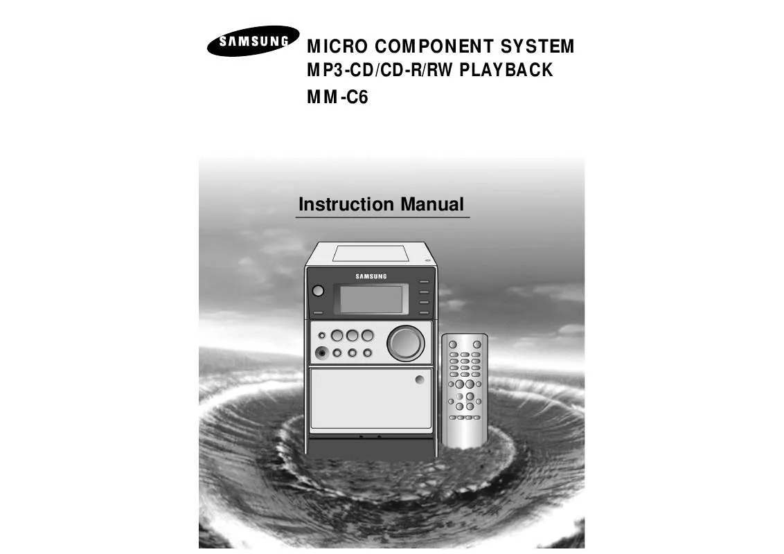 Mode d'emploi SAMSUNG MM-C6