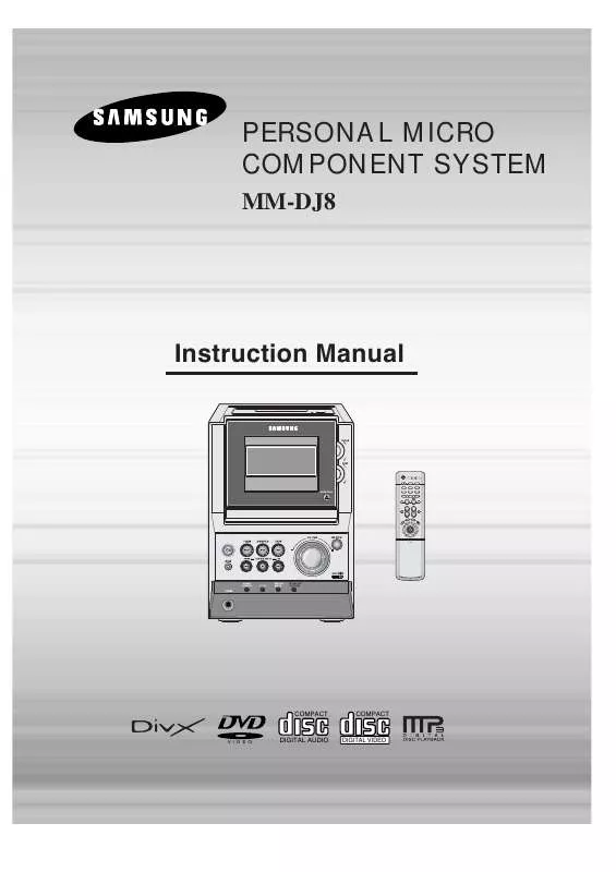 Mode d'emploi SAMSUNG MM-DJ8S