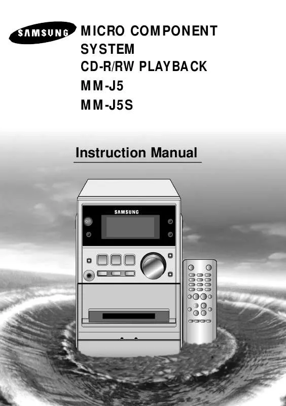 Mode d'emploi SAMSUNG MM-J5