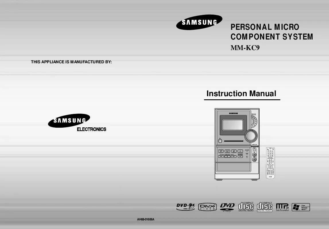 Mode d'emploi SAMSUNG MM-KC9