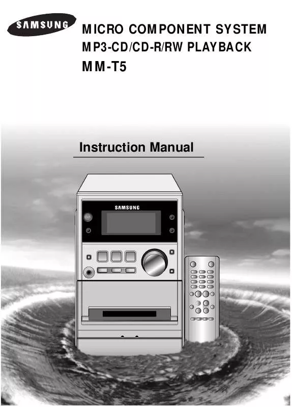 Mode d'emploi SAMSUNG MM-T5