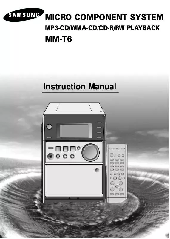 Mode d'emploi SAMSUNG MM-T6