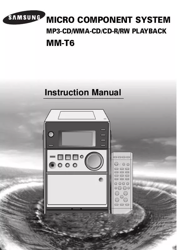 Mode d'emploi SAMSUNG MM-T6R