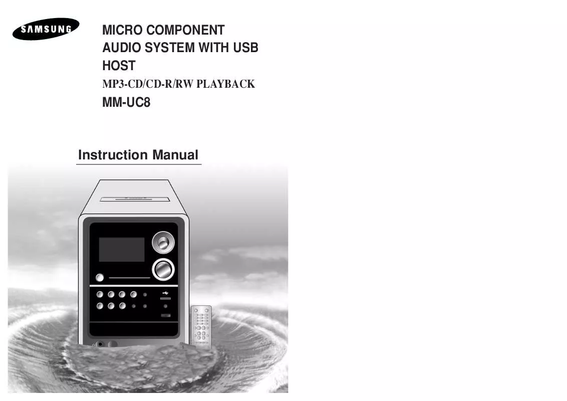 Mode d'emploi SAMSUNG MM-UC8T