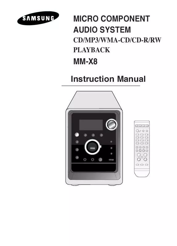 Mode d'emploi SAMSUNG MM-X8T