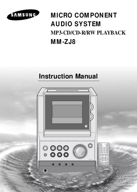 Mode d'emploi SAMSUNG MM-ZJ8