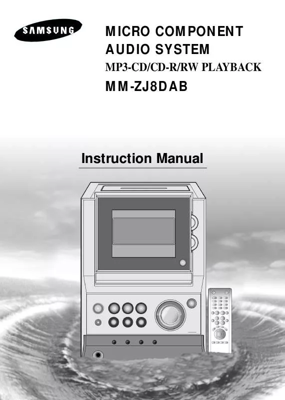 Mode d'emploi SAMSUNG MM-ZJ8DAB