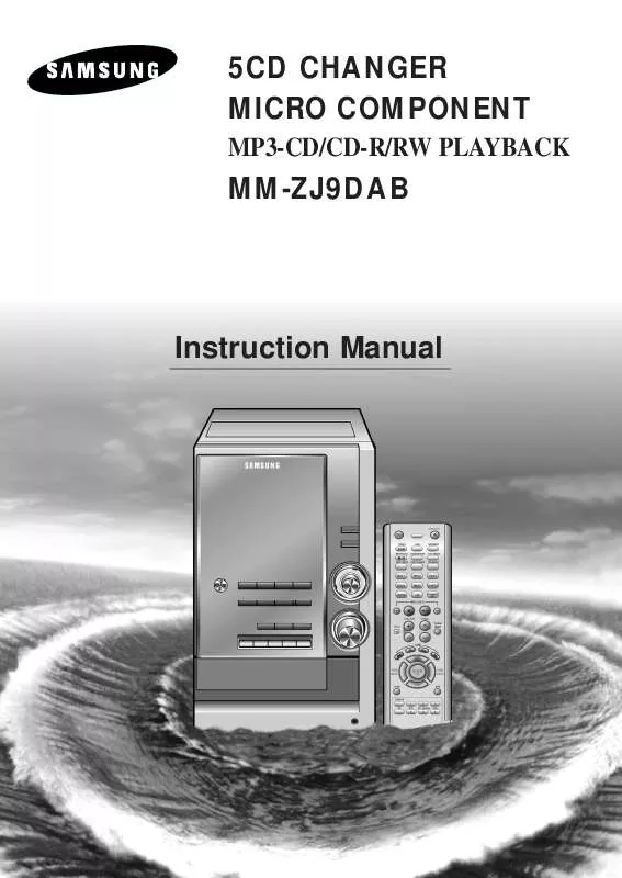 Mode d'emploi SAMSUNG MM-ZJ9DAB