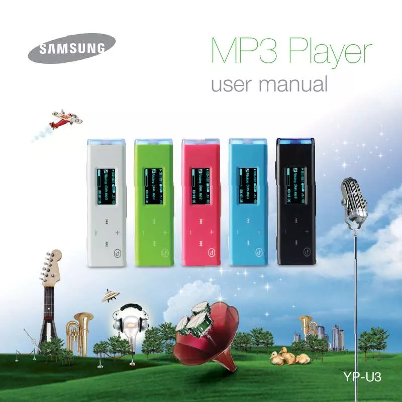 Mode d'emploi SAMSUNG MP3 PLAYER