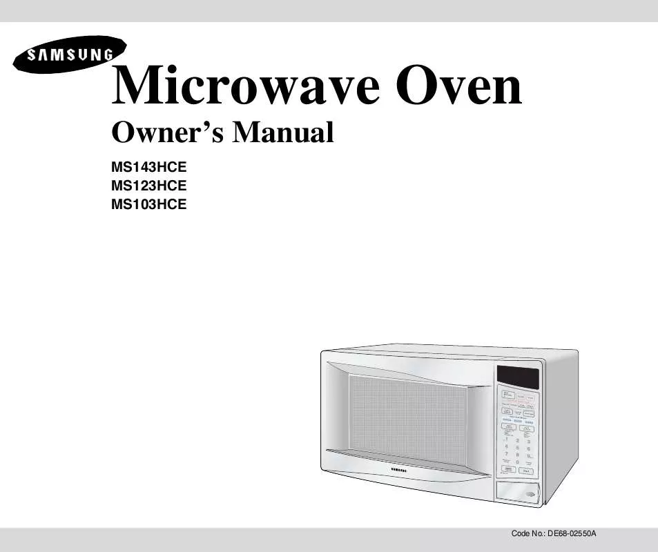 Mode d'emploi SAMSUNG MS103HCE5