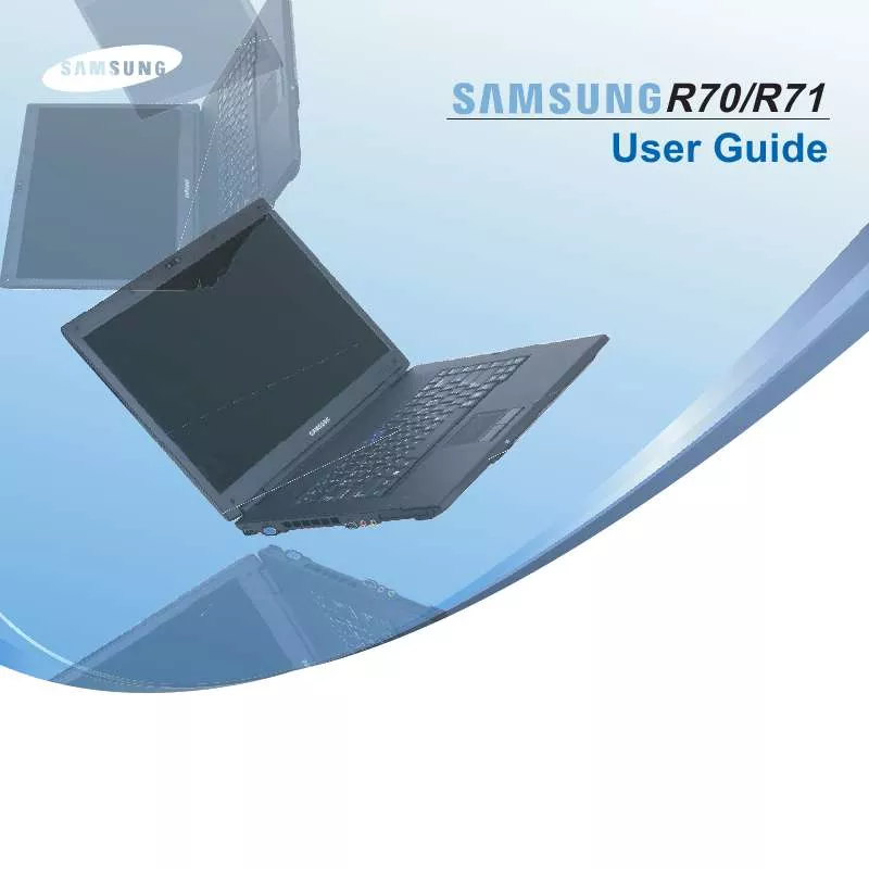 Mode d'emploi SAMSUNG NP-R70