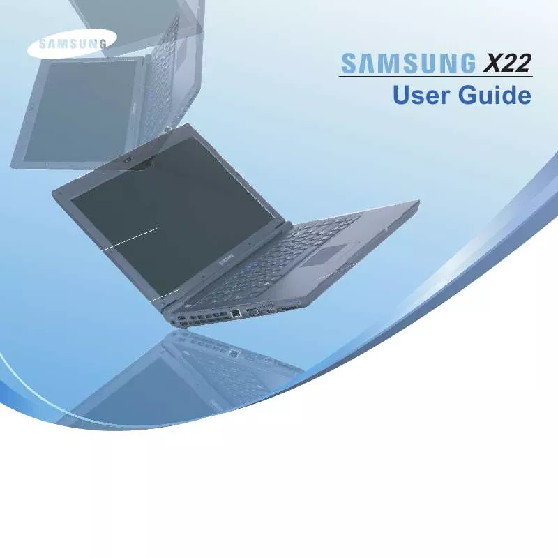 Mode d'emploi SAMSUNG NP-X22A001