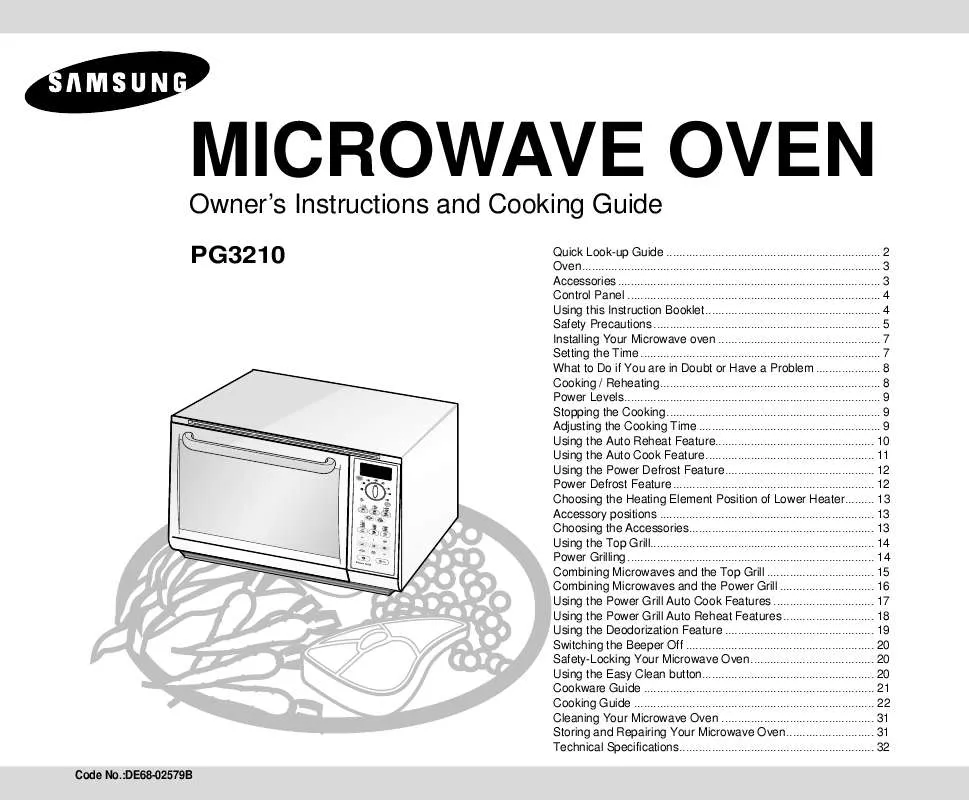 Mode d'emploi SAMSUNG PG3210