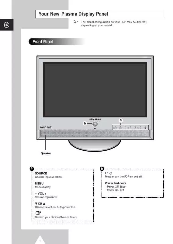 Mode d'emploi SAMSUNG PS-42S4SS