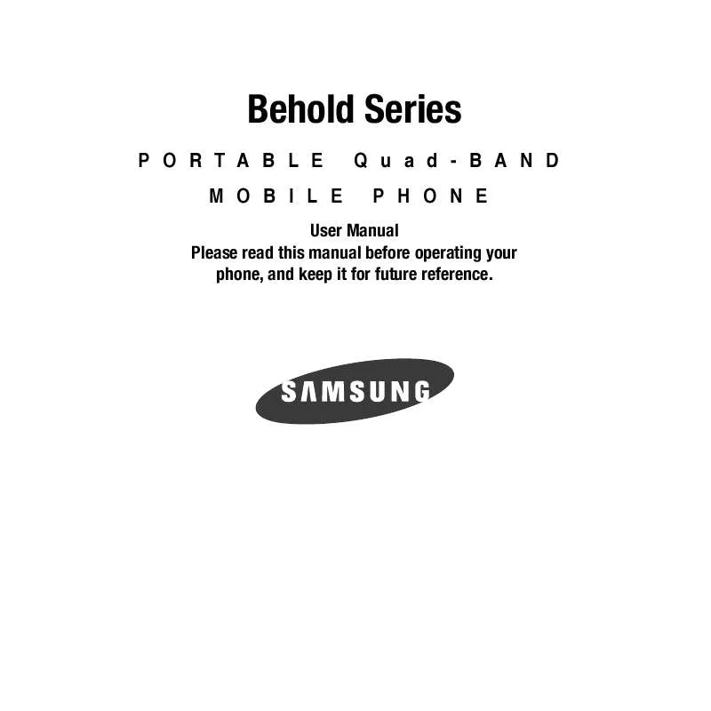 Mode d'emploi SAMSUNG QUAD-BAND