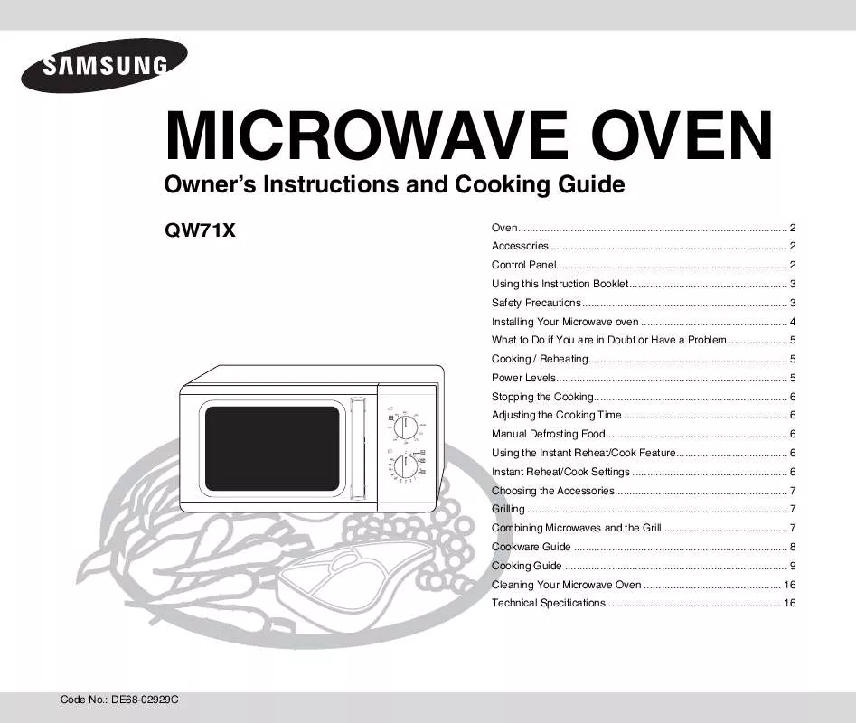 Mode d'emploi SAMSUNG QW71X